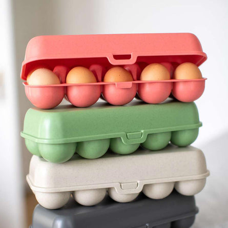 Koziol | Eggs To Go Egg Box | Reusable 10 Egg Storage