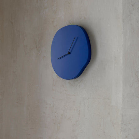 ferm LIVING Melt Wall Clock, Blue