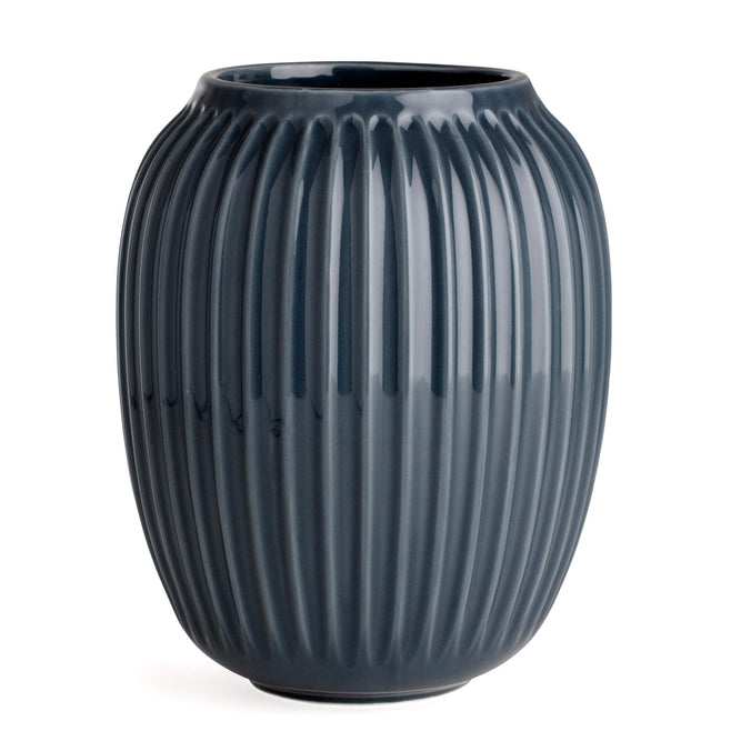 Kahler Hammershøi Ceramic Vase, Anthracite