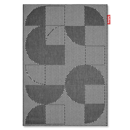 Fatboy Carpretty Petite Outdoor Carpet/ Rug, Jigsaw 160x230cm, Black/White