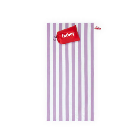 Fatboy Beach Baggy Microfibre Beach Towel with Inflatable Pillow, Lilac