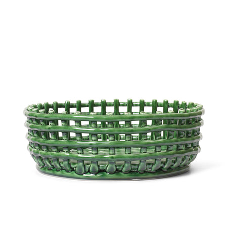 ferm LIVING Ceramic Centrepiece - Emerald Green