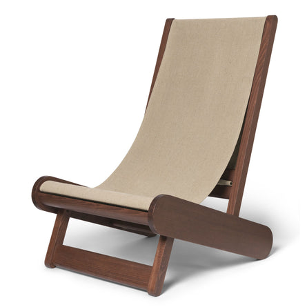 ferm LIVING Hemi Lounge Chair - Dark Stained/Natural