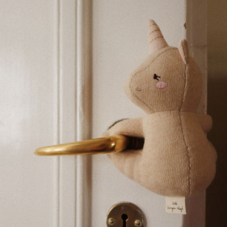 Konges Slojd Knitted Door Stopper, Unicorn
