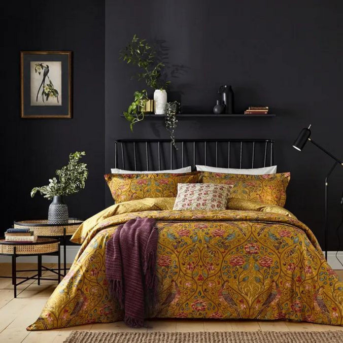 William Morris Seasons By May Bedding in Saffron