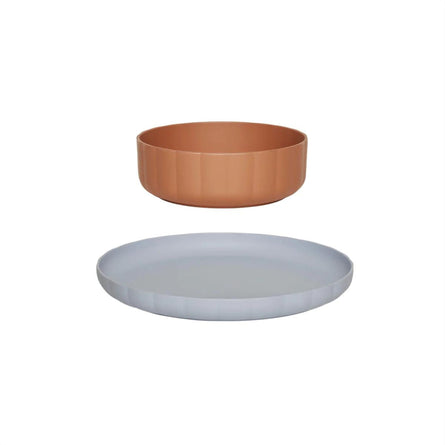 Pullo Plate & Bowl, Set of 2 by Oyoy Living Design