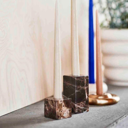 Savi Square Marble Candleholder - Low by Oyoy Living Design