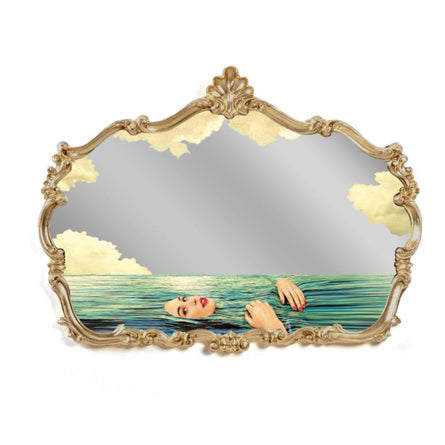 Seletti x Toiletpaper Sea Girl Baroque Mirror, 90x120cm