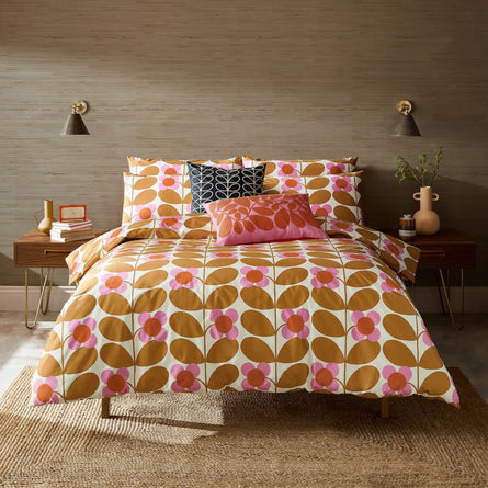 Orla Kiely Stem Bloom Saffron Duvet Covers and Pillowcase Bedding