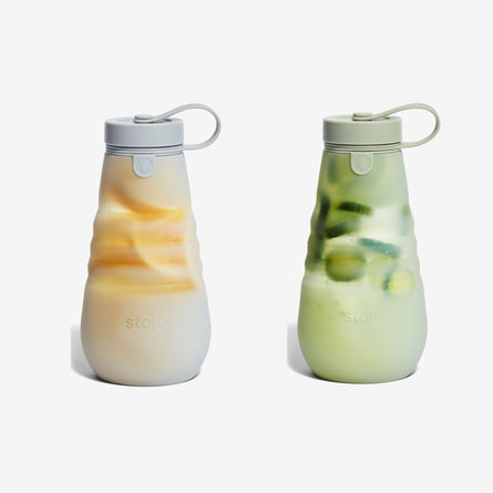 Stojo | Collapsible Bottle | Translucent & Leakproof | 590ml