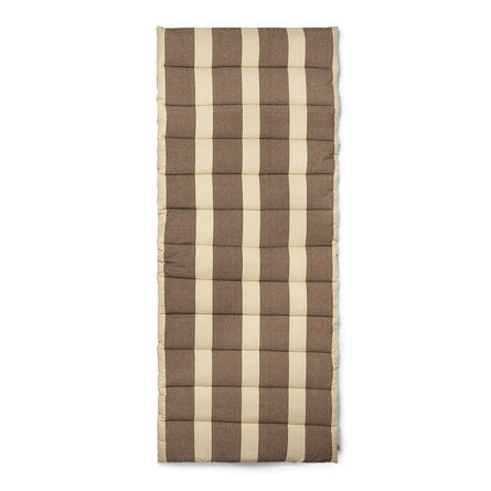 ferm LIVING Strand Quilted Mattress, Carob Brown/Parchment