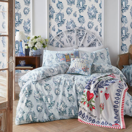 Cath Kidston 30 Years Toile Pale Blue Bedding Set