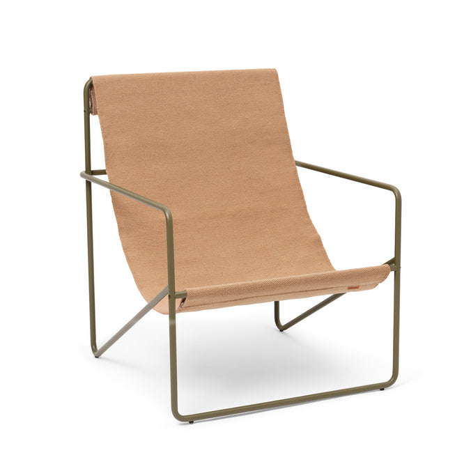 ferm LIVING Desert Lounge Chair - Olive/Sand