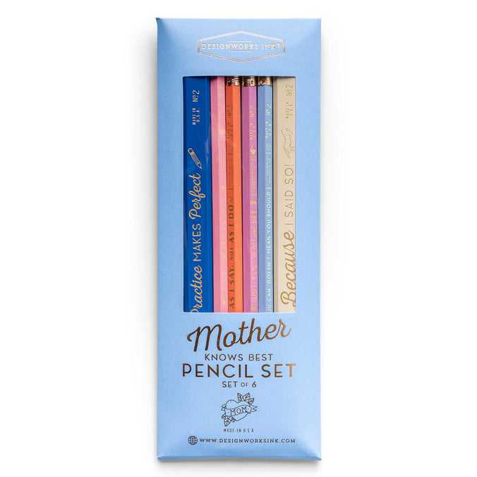 Designworks Ink Mother Knows Best Pencil Set
