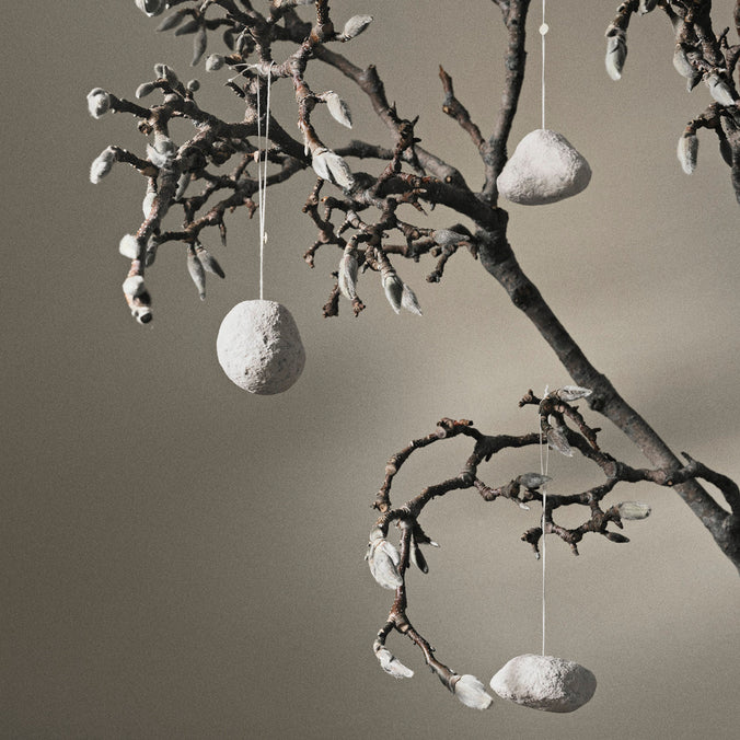 ferm LIVING Snowball Ornaments, Set of 3