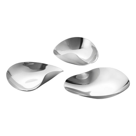 Georg Jensen Indulgence Condiment Bowls Set Of 3 Stainless Steel