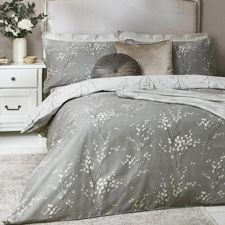 Laura Ashley Pussy Willow Steel Bedding Set