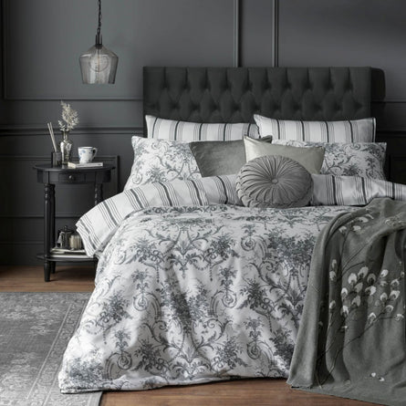 Laura Ashley Tuileries Charcoal Bedding Set
