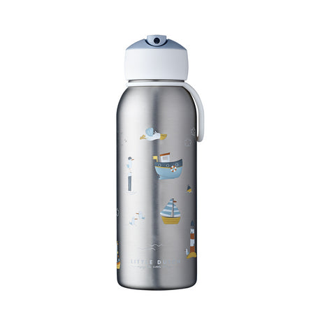 Mepal x Little Dutch Sailors Bay Campus Insulated Flip Up Bottle, 350ml