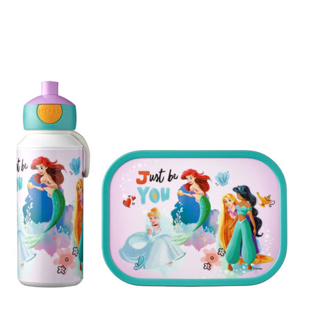 Mepal Campus Lunch Set with Lunch Box & Drink Bottle, Disney Princesses