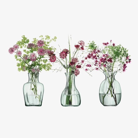 LSA Mia Recycled Mini Vase Trio, Set of 3