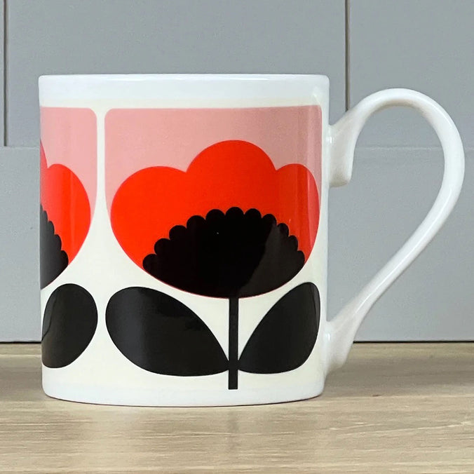 Orla Kiely | Spring Bloom Orange Mug | 300ml | Bone China