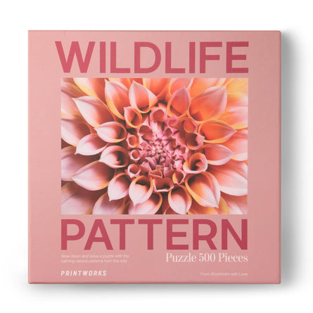 Printworks Puzzle, Dahlia, Wildlife Pattern (500 pieces)