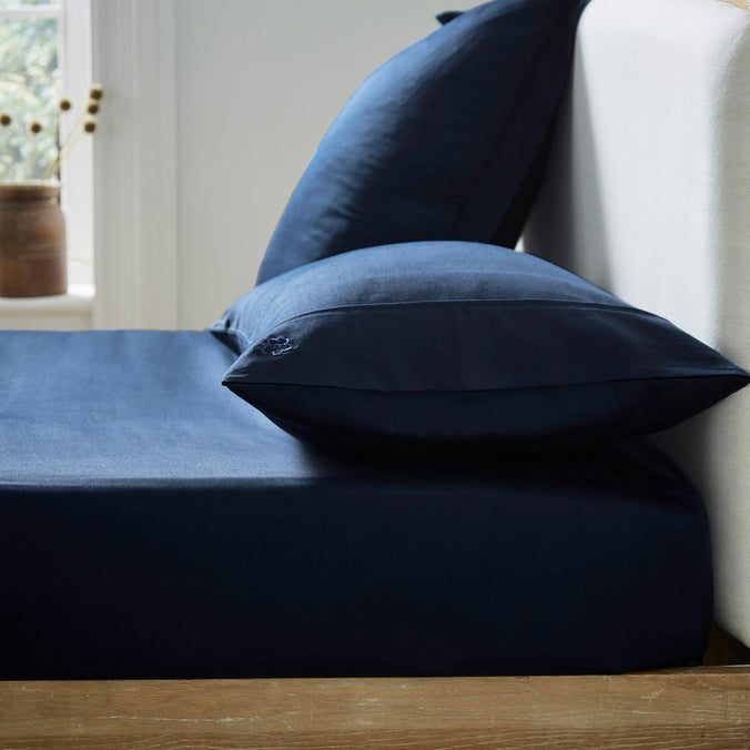 Ted Baker Plain Dye Bedding Collection, Navy