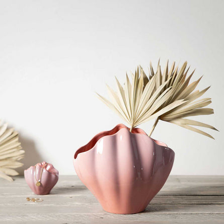Villeroy & Boch Perlemor Home Shell Vase, Rose