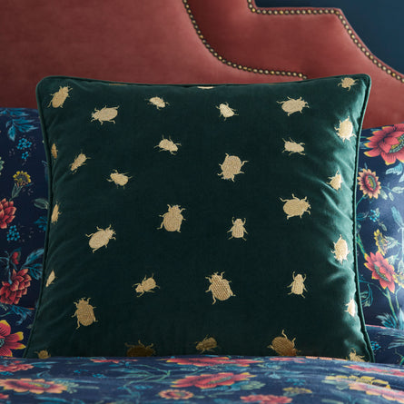Wedgwood Firefly Emerald Cushion, 50x50cm