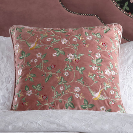 Wedgwood Wild Strawberry Cushion, 50x50cm