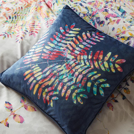 Clarissa Hulse Cascading Kaleidoscope Rainbow Feather Filled Cushion 50x50cm