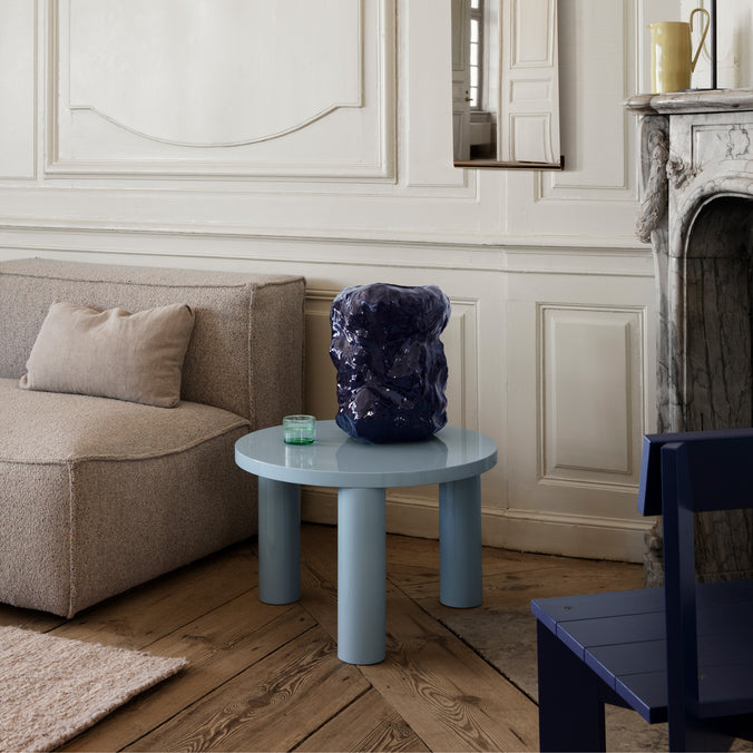 ferm LIVING Post Coffee Table - Small - Ice Blue