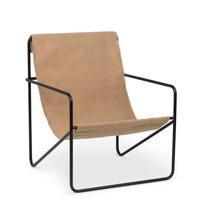 ferm LIVING Desert Lounge Chair, Black/Solid Sand
