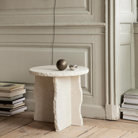 ferm LIVING Mineral Sculptural Table, Bianco Curia