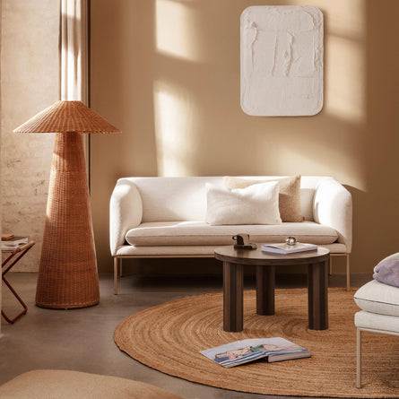 Ferm Living Turn Sofa Collection, Bouclé Off White