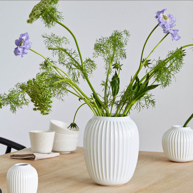 Kahler Hammershøi Ceramic Vase, White