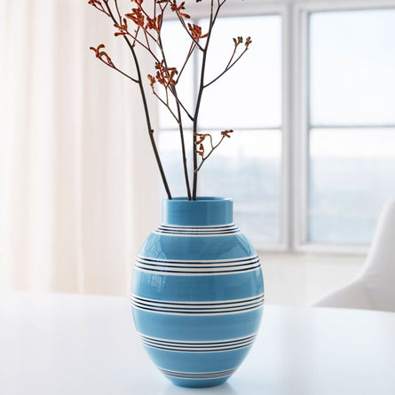 Kähler Omaggio Nuovo Vase, Blue H30cm
