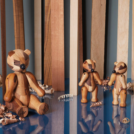Kay Bojesen Bear Reworked Anniversary Edition, (mixed wood) Small
