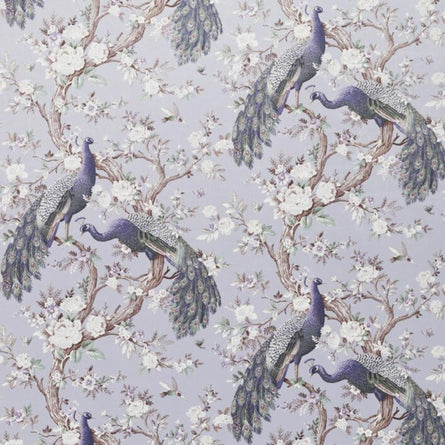 Laura Ashley Belvedere Velvet Pale Iris Fabric