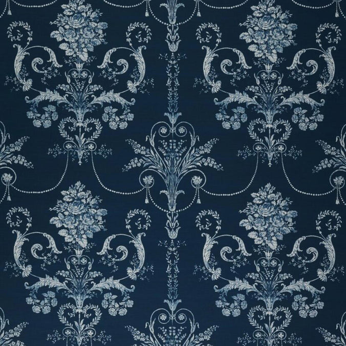 Laura Ashley Josette Midnight Blue Fabric