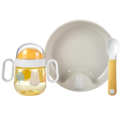 Mepal Mio 3 Piece Dinnerware Set for Babies, Miffy Explore