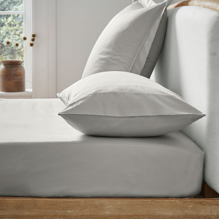 Ted Baker Plain Dye Bedding Collection, Silver Grey